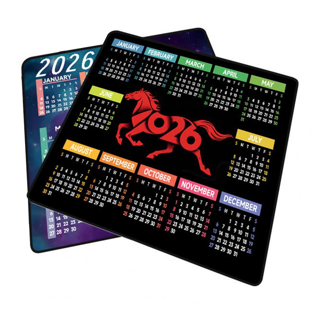 Gaming Home Accessories - 2026 Kalender Muismat Waterdicht Thuiskantoor Gaming