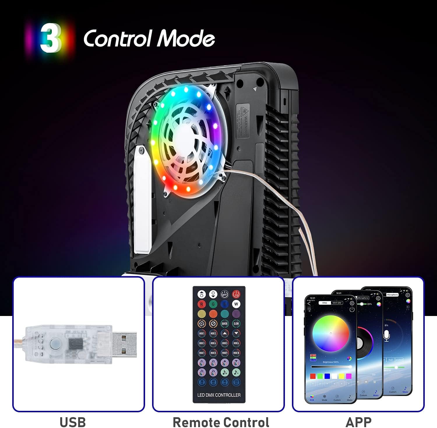 Gaming Accessories Led - RGB LED-lichtstrip voor PS5 Pro/Slim/Fat originele