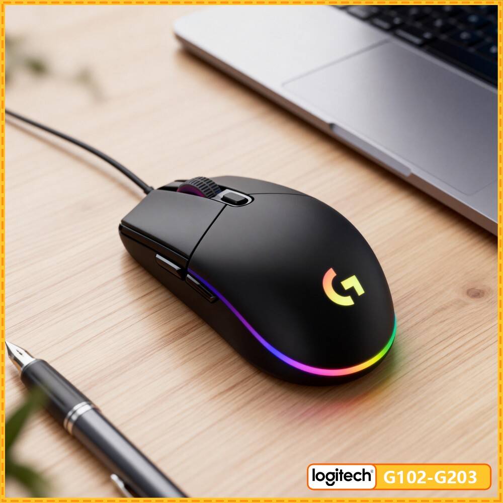 Logitech Mouse G203 - Logitech G203 Gamingmuis 8000 DPI RGB-verlichting