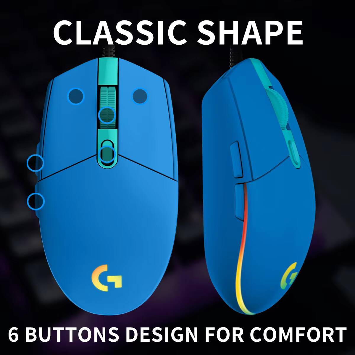 Logitech G203 LIGHTSYNC Gaming - Logitech Mouse G203 recensie en prijs
