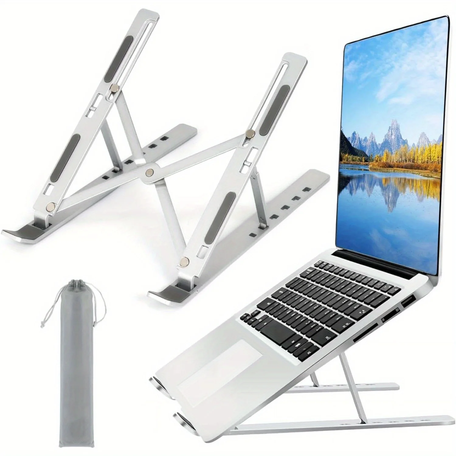 Verstelbare aluminium laptopst - Gaming Accessories Pink recensie en prijs